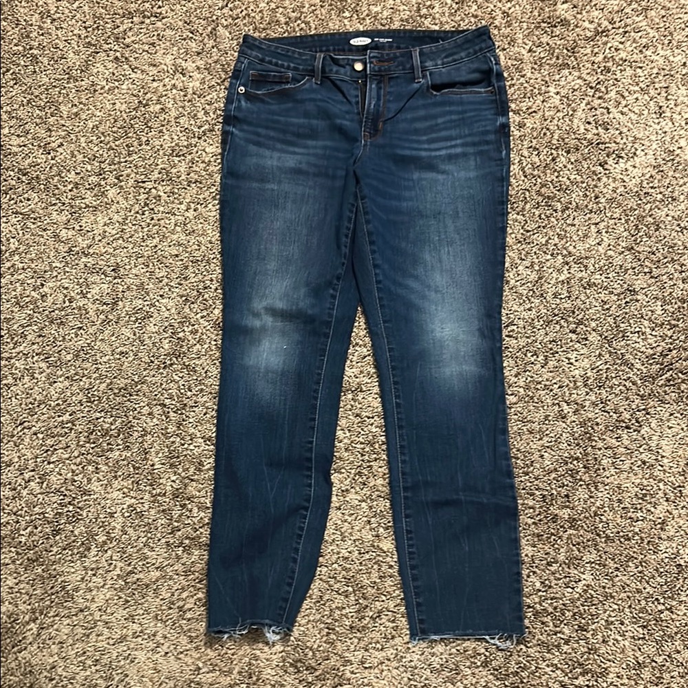 Old Navy Women's Skinny Jeans - Dark Blue